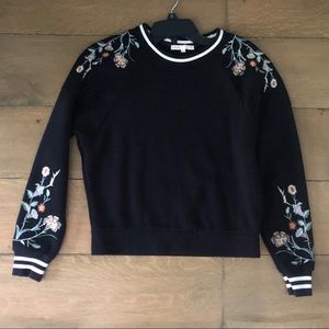 Maje Marco Embroidered Sweater